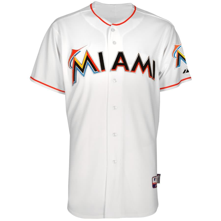 Dee Gordon Miami Marlins Majestic Home Authentic Cool Base Player Jersey - White