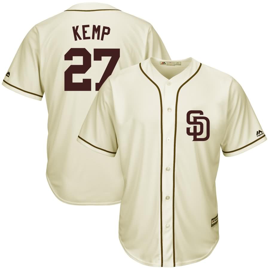 Matt Kemp San Diego Padres Majestic Ivory Fashion Cool Base Player Jersey - Cream/Brown