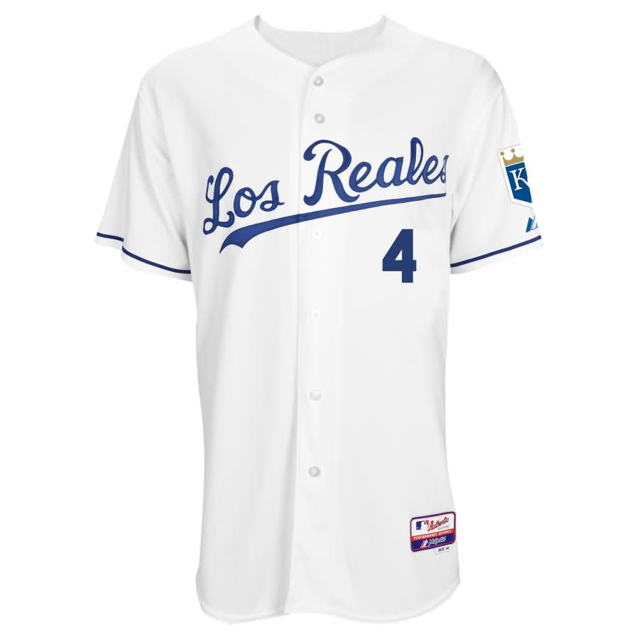 Kansas City Royals Majestic 6300 Player Authentic Jersey - White