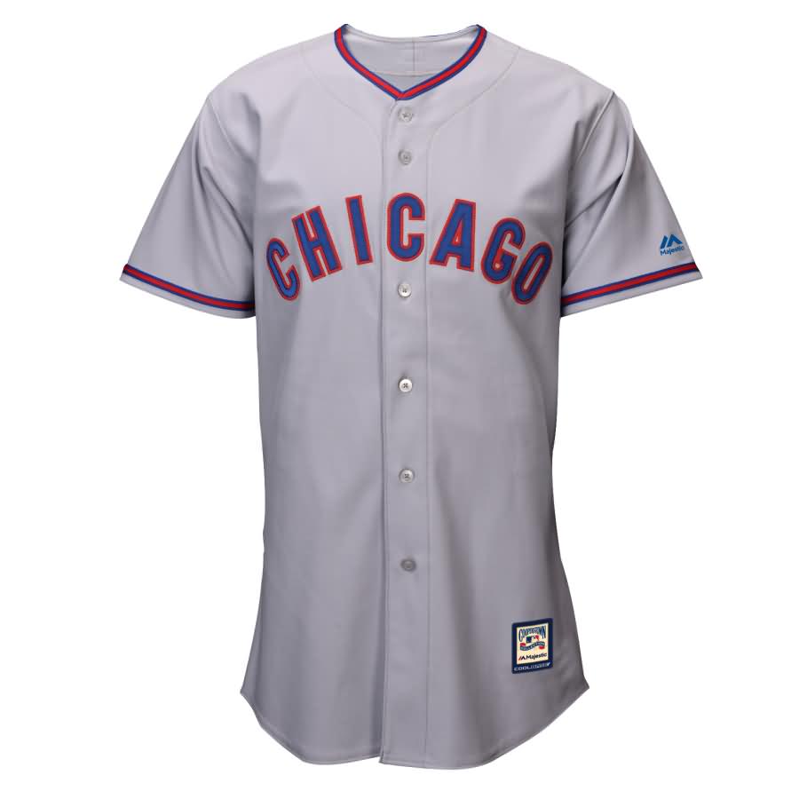 Chicago Cubs Majestic Cooperstown Collection Replica Cool Base Jersey - Gray