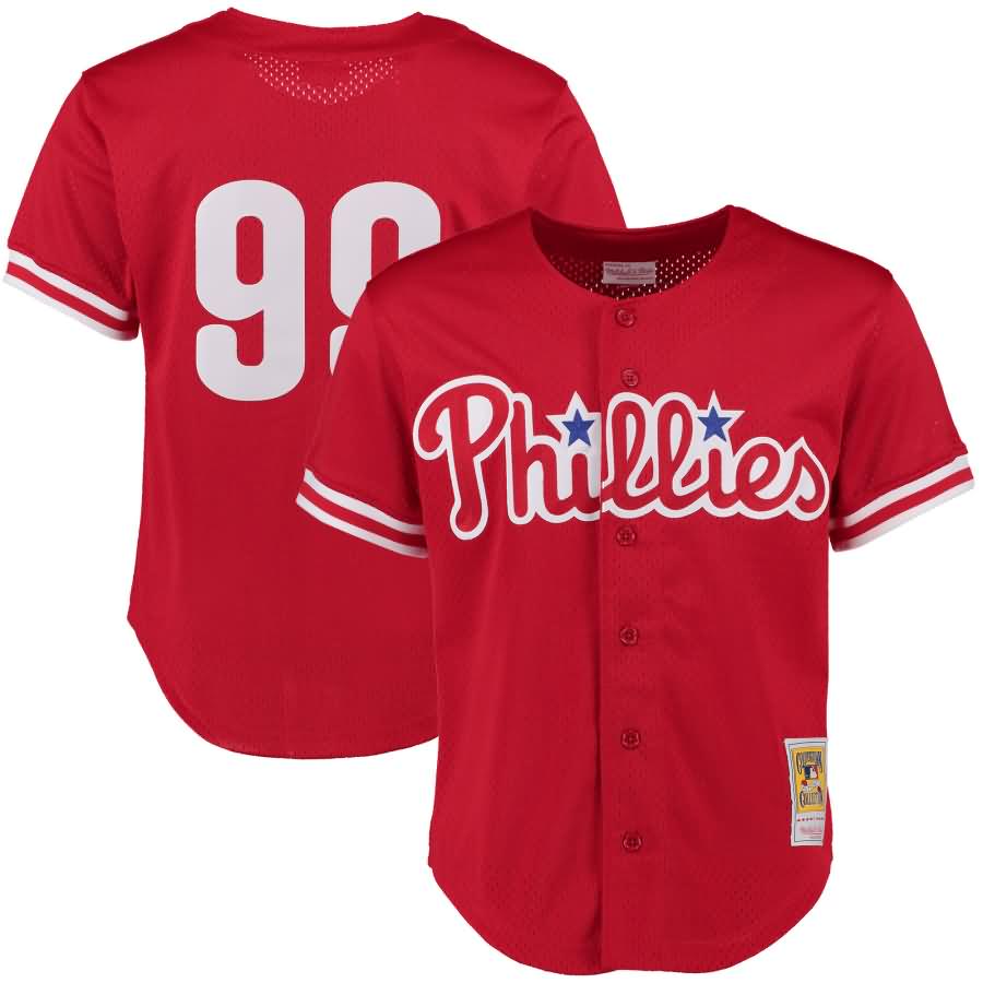 Mitch Williams Philadelphia Phillies Mitchell & Ness 1993 Throwback Player Jersey - Red