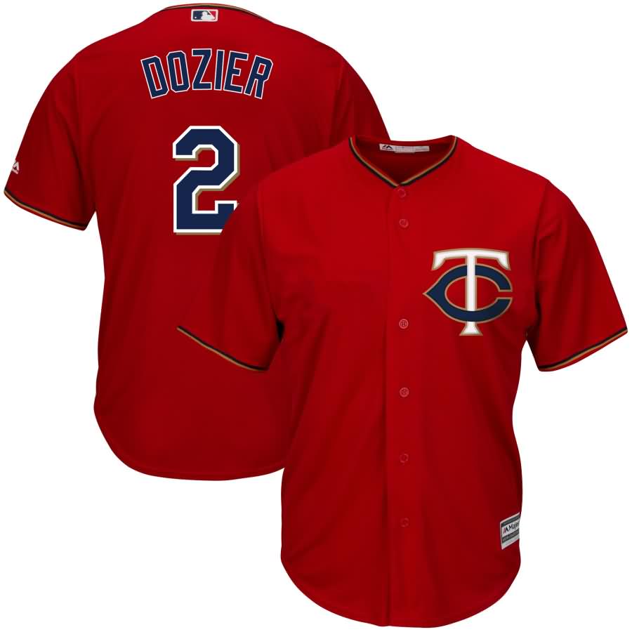 Brian Dozier Minnesota Twins Majestic Youth Fashion Official Cool Base Player Jersey - Scarlet