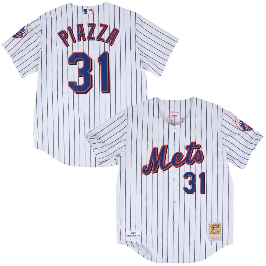 Mike Piazza 2000 New York Mets Mitchell & Ness Authentic Jersey - White