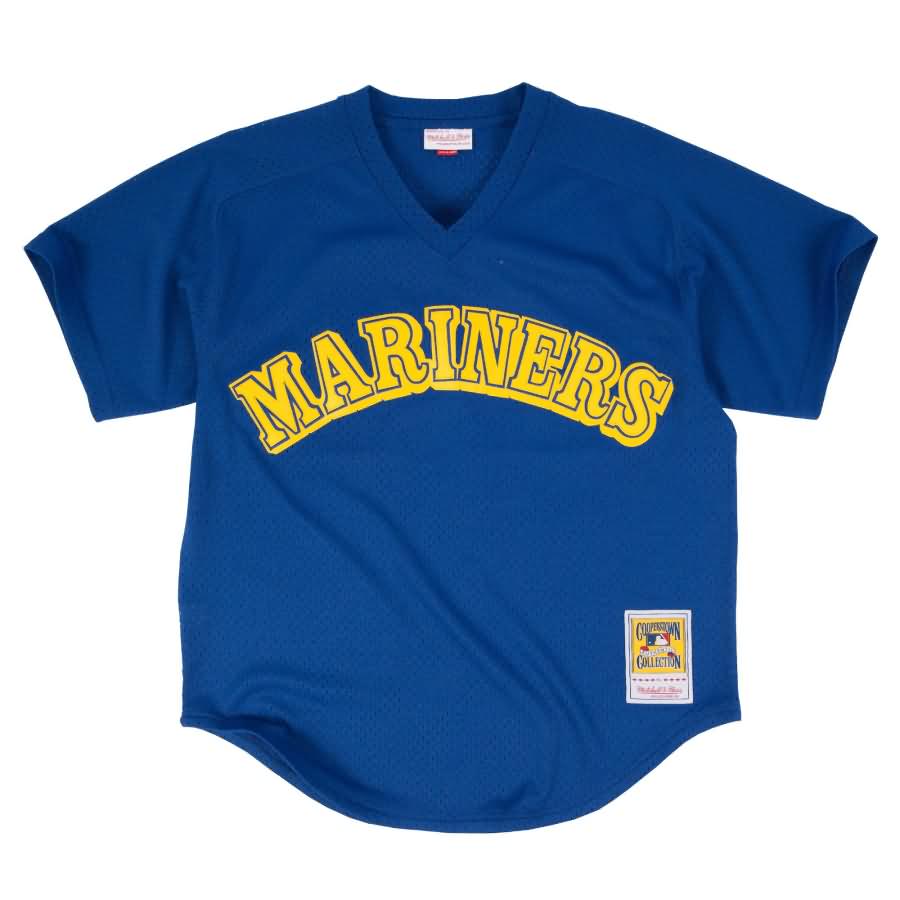 Ken Griffey Jr. Seattle Mariners Mitchell & Ness Cooperstown Mesh Batting Practice Jersey - Royal