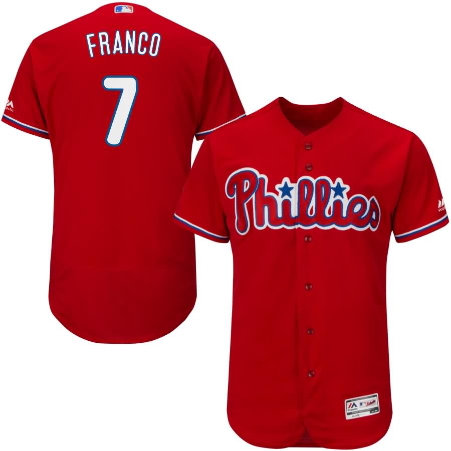 Maikel Franco Philadelphia Phillies Majestic Flex Base Authentic Collection Player Jersey - Scarlet