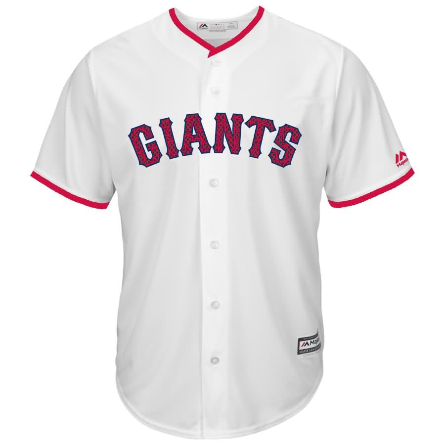 San Francisco Giants Majestic Fashion Stars & Stripes Cool Base Jersey - White