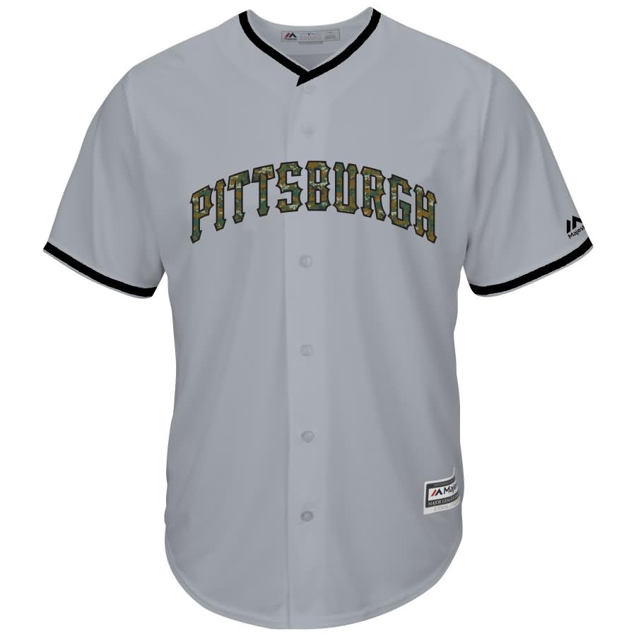 Pittsburgh Pirates Majestic 2016 Fashion Memorial Day Cool Base Jersey - Gray