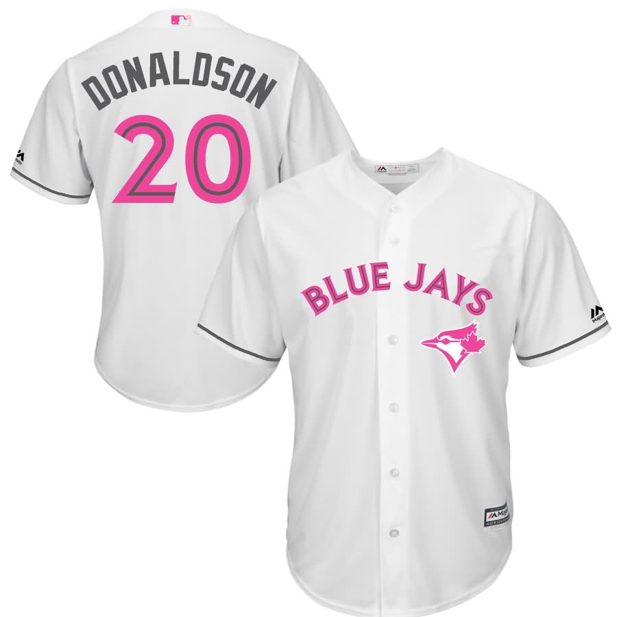 Josh Donaldson Toronto Blue Jays Majestic Mother's Day Cool Base Replica Jersey - White