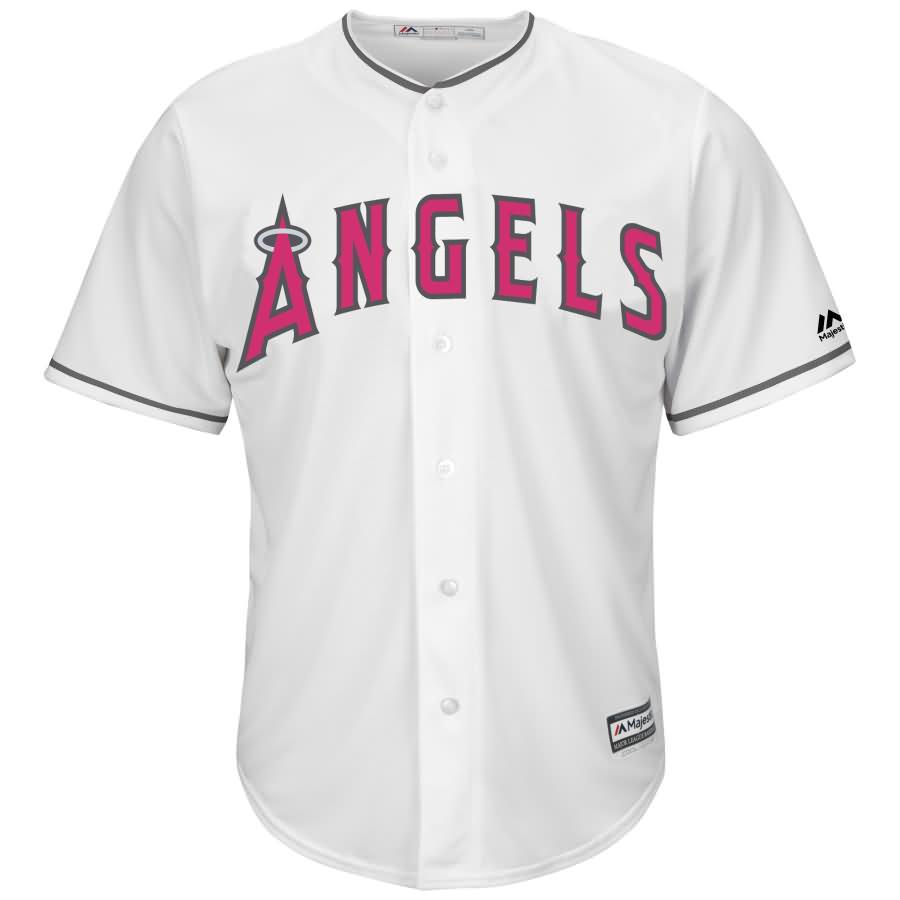 Los Angeles Angels Majestic Mother's Day Cool Base Replica Team Jersey - White