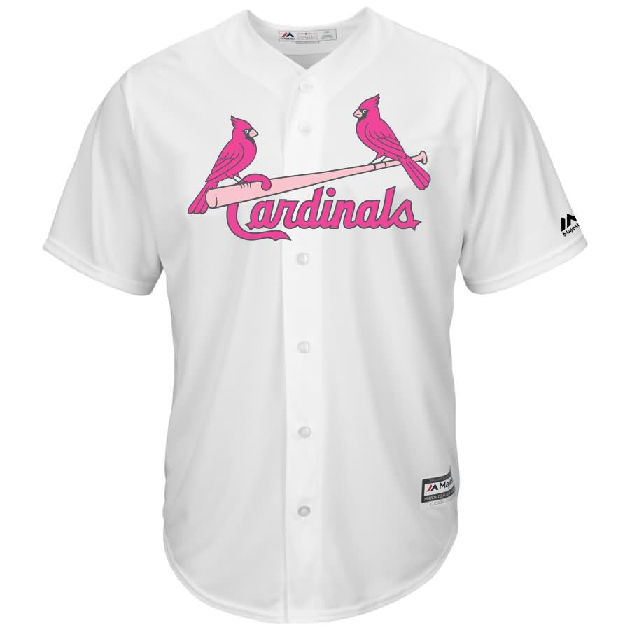 St. Louis Cardinals Majestic Mother's Day Cool Base Replica Team Jersey - White