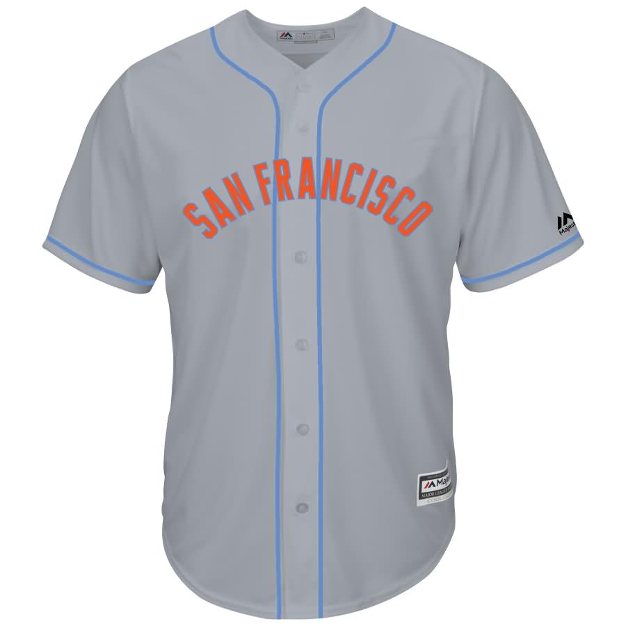 Buster Posey San Francisco Giants Majestic Father's Day Cool Base Replica Jersey - Gray