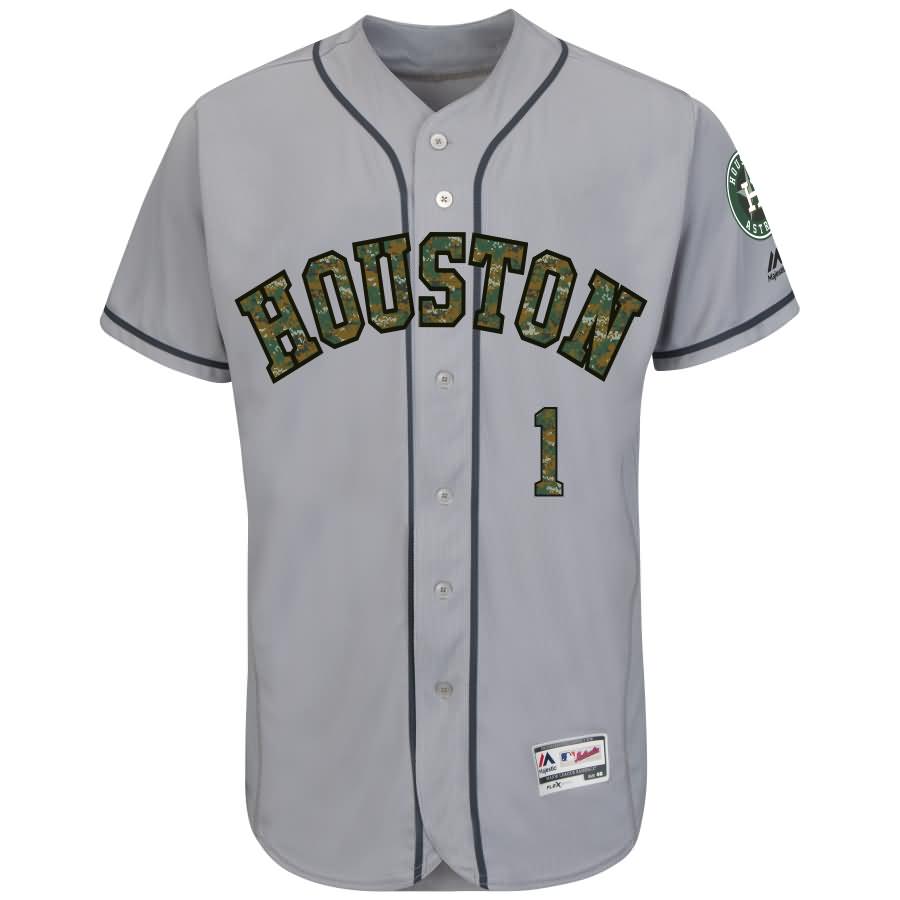 Carlos Correa Houston Astros Majestic Fashion 2016 Memorial Day Flex Base Jersey - Gray