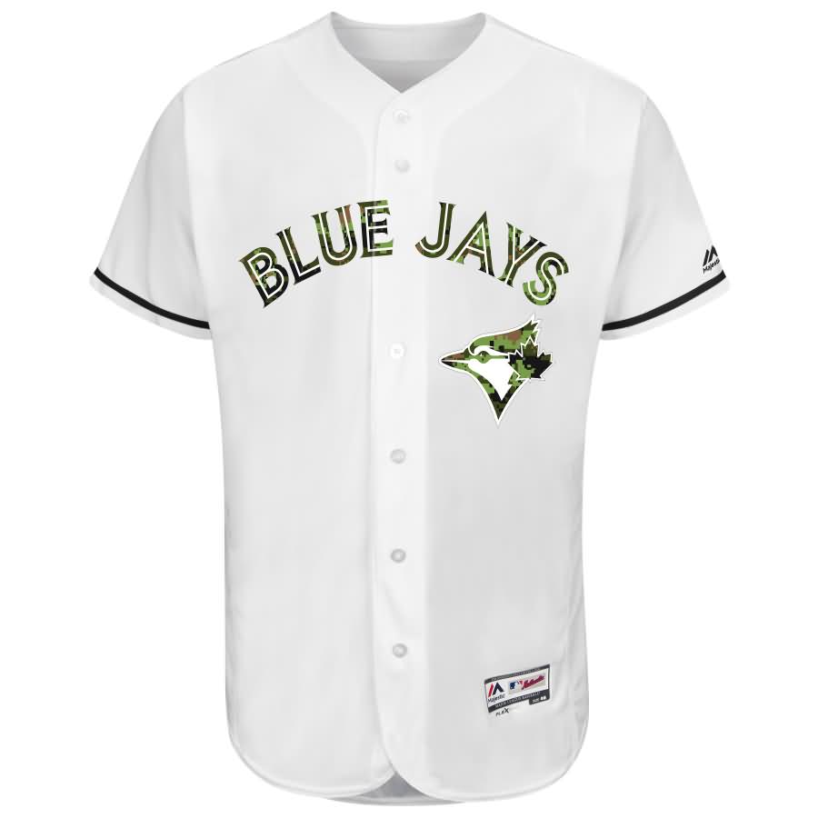 Josh Donaldson Toronto Blue Jays Majestic Fashion 2016 Memorial Day Flex Base Jersey - White