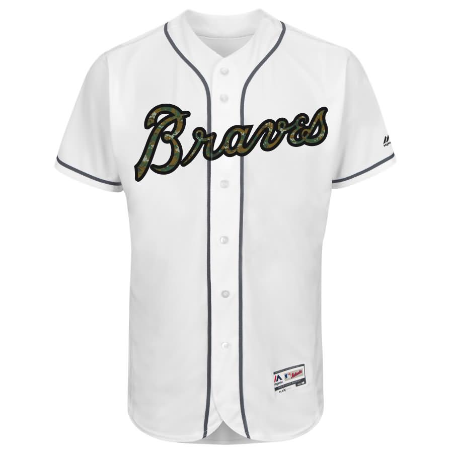 Freddie Freeman Atlanta Braves Majestic Fashion 2016 Memorial Day Flex Base Jersey - White