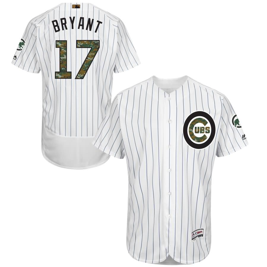 Kris Bryant Chicago Cubs Majestic Fashion 2016 Memorial Day Flex Base Jersey - White