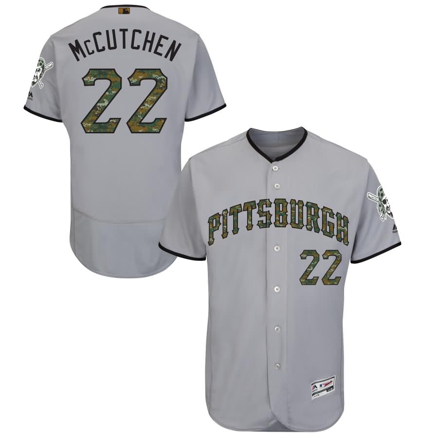 Andrew McCutchen Pittsburgh Pirates Majestic Fashion 2016 Memorial Day Flex Base Jersey - Gray