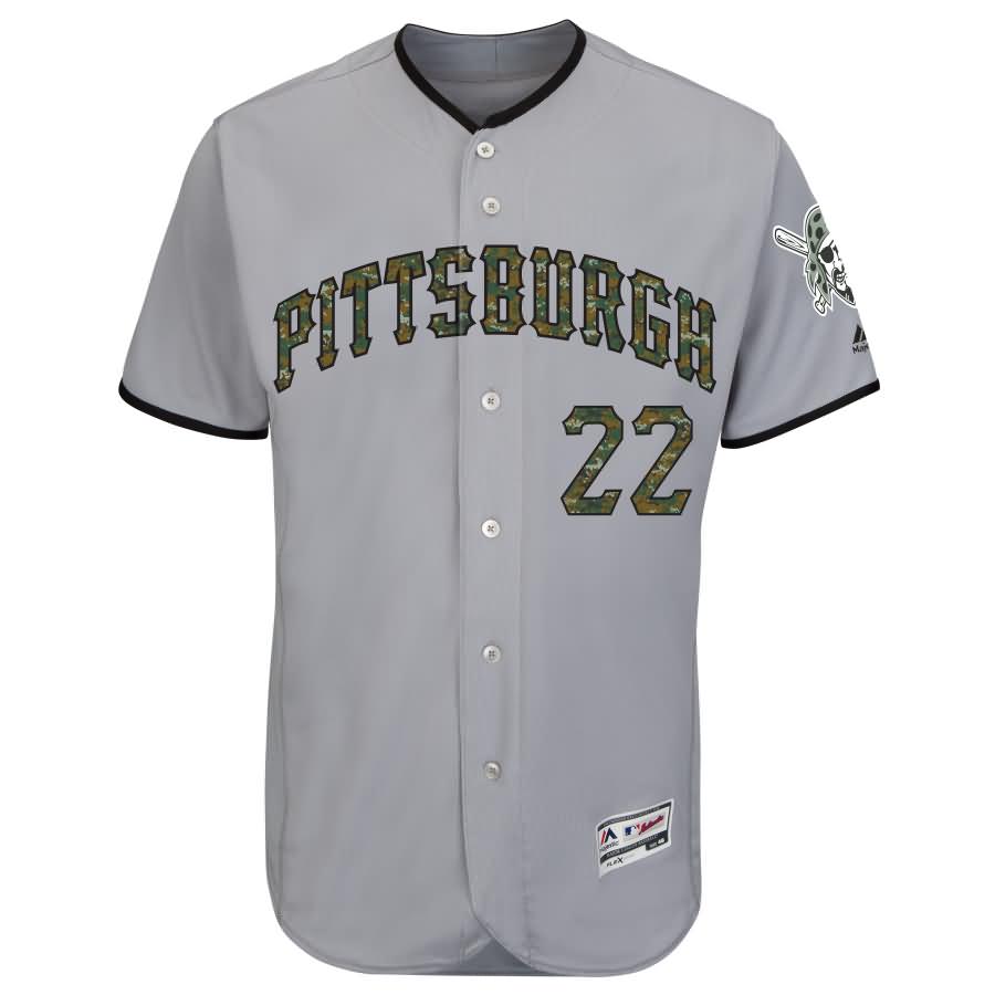 Andrew McCutchen Pittsburgh Pirates Majestic Fashion 2016 Memorial Day Flex Base Jersey - Gray