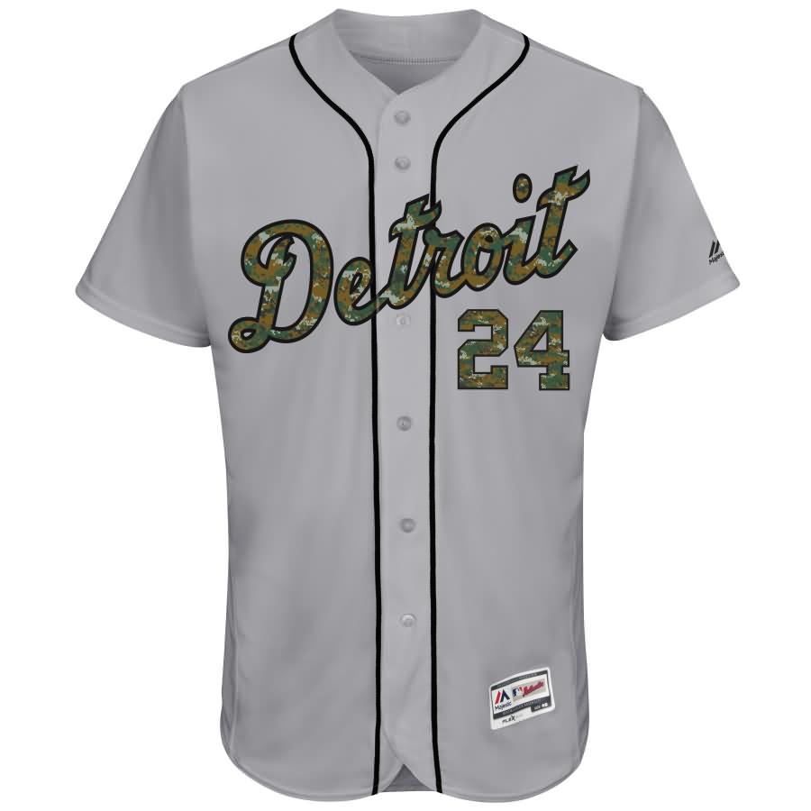 Miguel Cabrera Detroit Tigers Majestic Fashion 2016 Memorial Day Flex Base Jersey - Gray