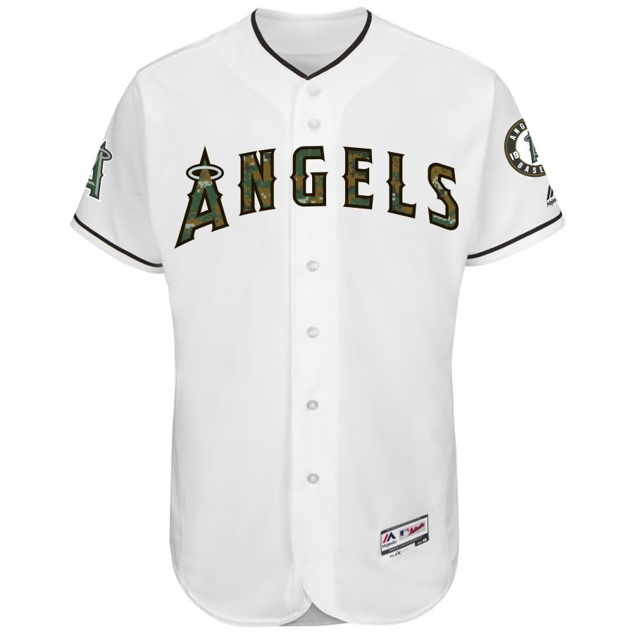 Los Angeles Angels Majestic Fashion 2016 Memorial Day Flex Base Team Jersey - White