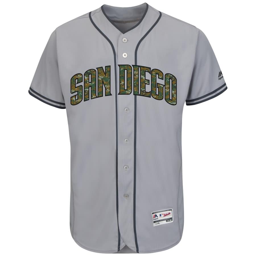 San Diego Padres Majestic Fashion 2016 Memorial Day Flex Base Team Jersey - Gray