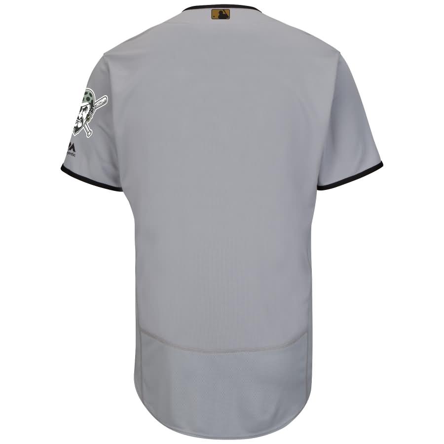 Pittsburgh Pirates Majestic Fashion 2016 Memorial Day Flex Base Team Jersey - Gray