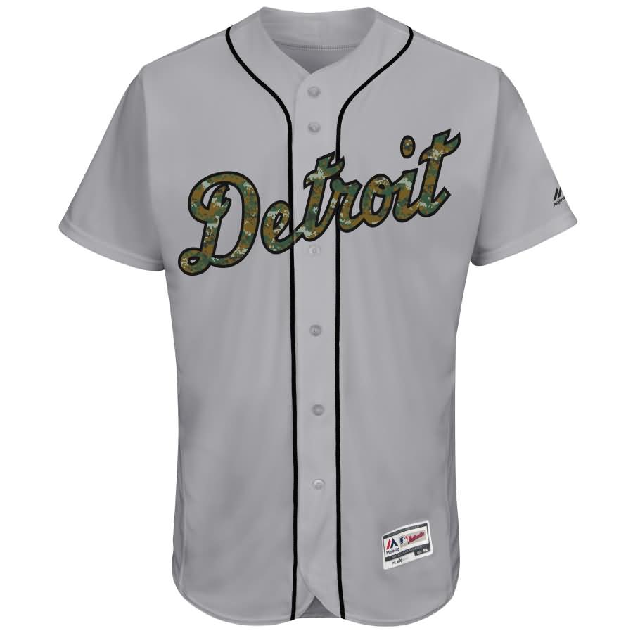 Detroit Tigers Majestic Fashion 2016 Memorial Day Flex Base Team Jersey - Gray