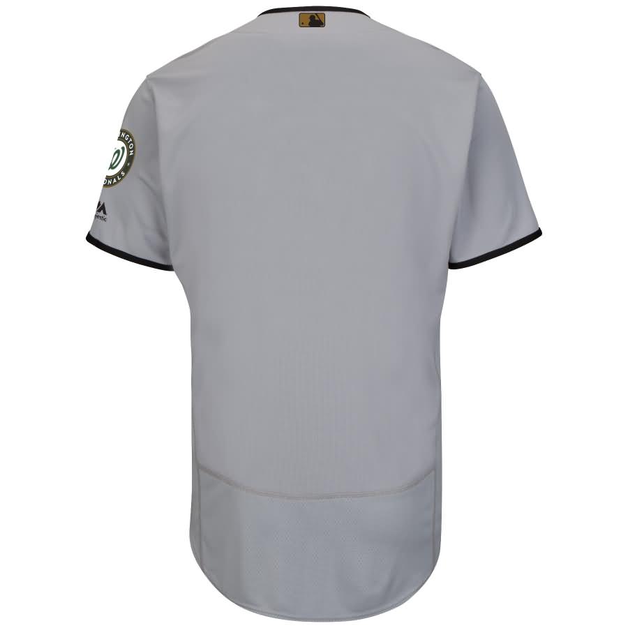 Washington Nationals Majestic Fashion 2016 Memorial Day Flex Base Team Jersey - Gray