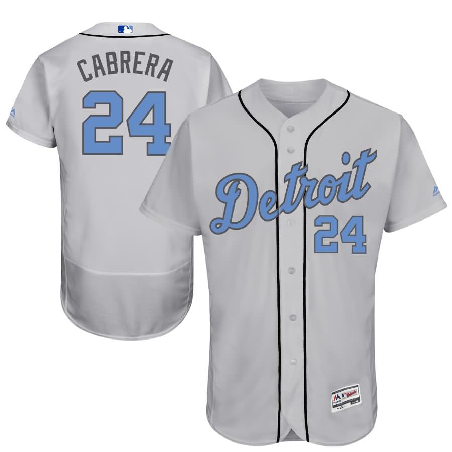 Miguel Cabrera Detroit Tigers Majestic Father's Day Flex Base Jersey - Gray