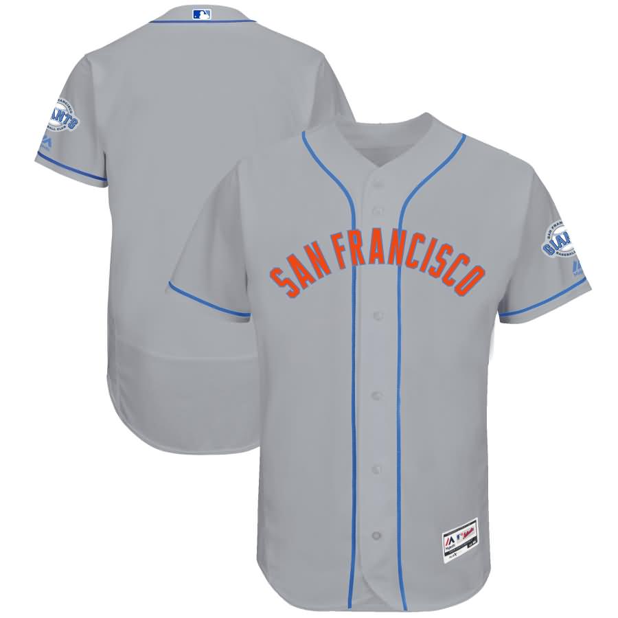 San Francisco Giants Majestic Father's Day Flex Base Team Jersey - Gray