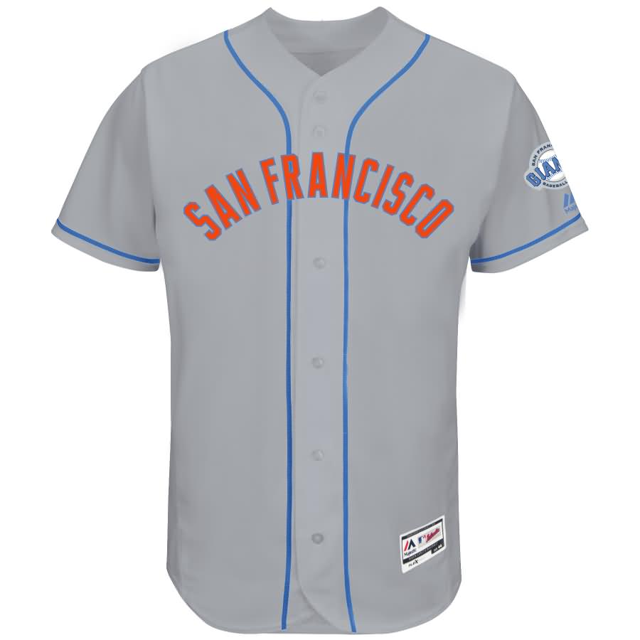 San Francisco Giants Majestic Father's Day Flex Base Team Jersey - Gray