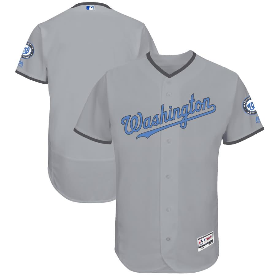 Washington Nationals Majestic Father's Day Flex Base Team Jersey - Gray