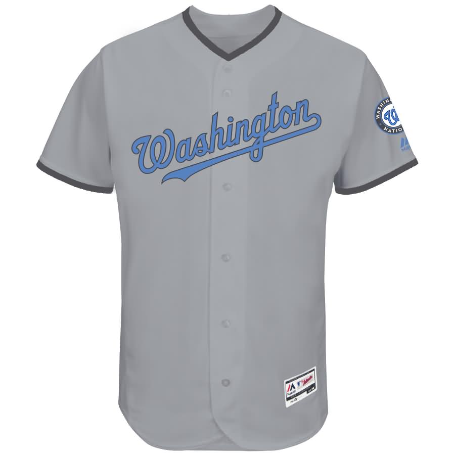 Washington Nationals Majestic Father's Day Flex Base Team Jersey - Gray