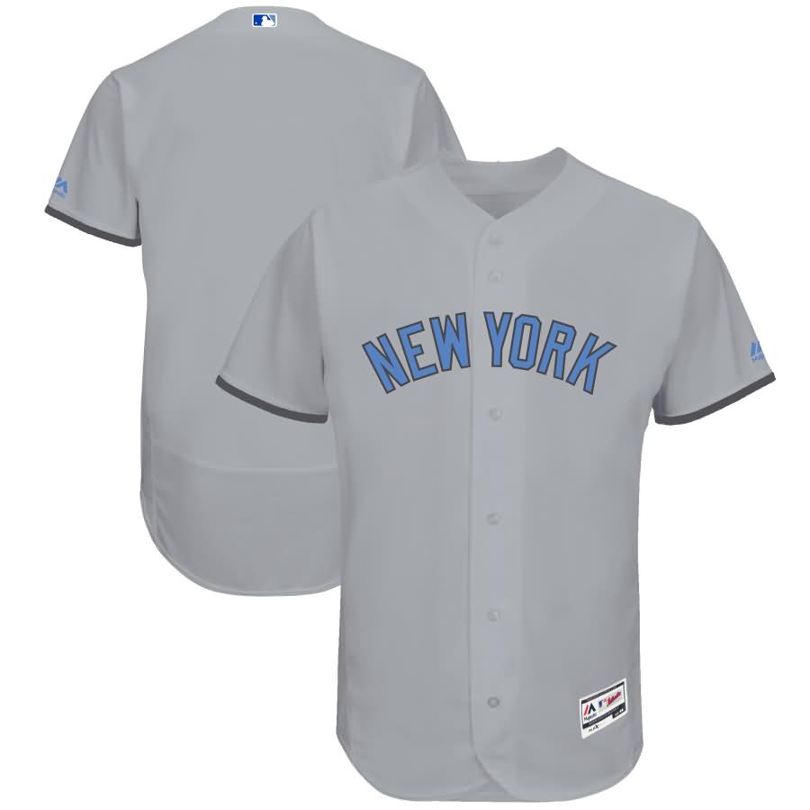 New York Yankees Majestic Father's Day Flex Base Team Jersey - Gray