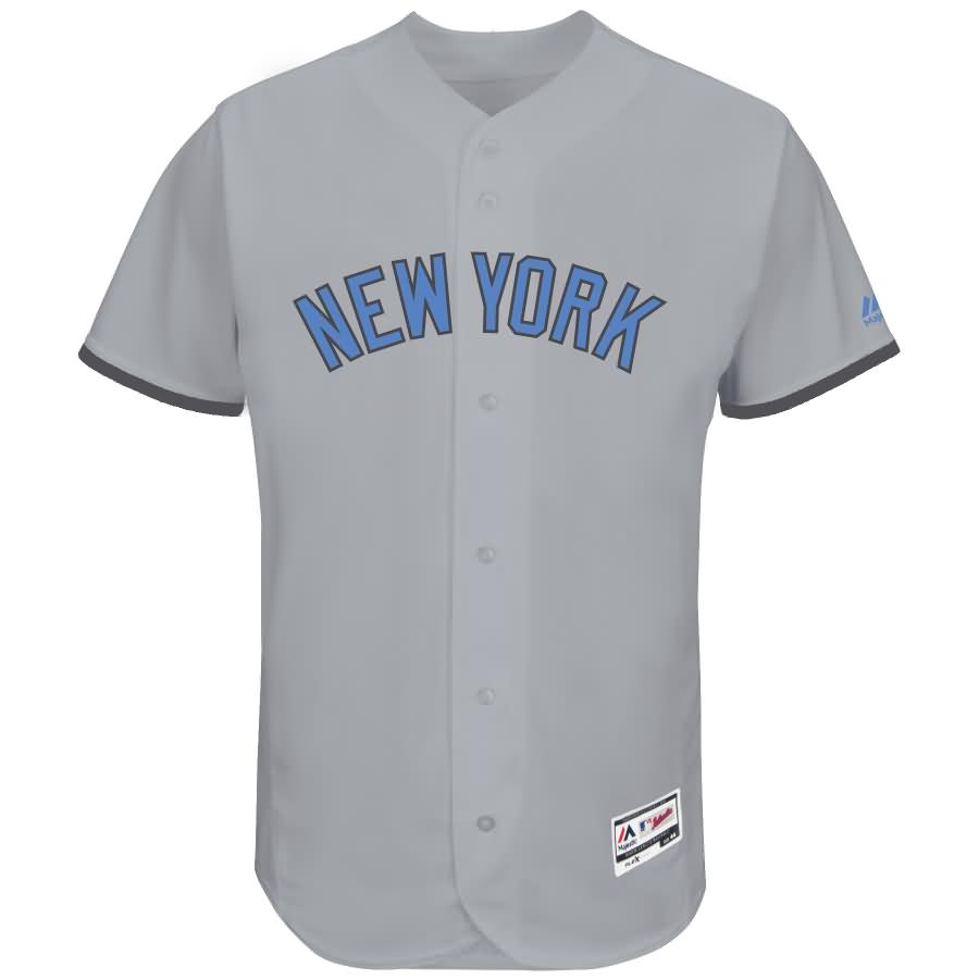 New York Yankees Majestic Father's Day Flex Base Team Jersey - Gray