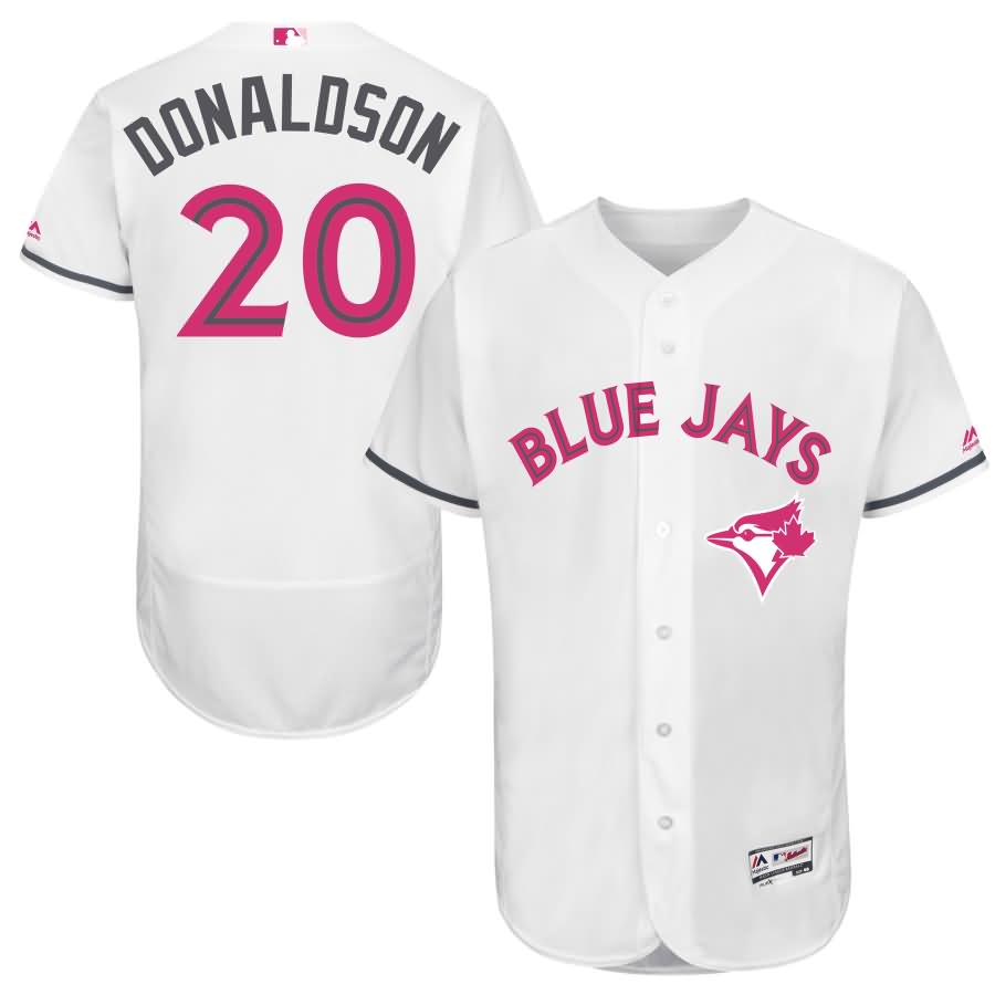 Josh Donaldson Toronto Blue Jays Majestic Mother's Day Flex Base Jersey - White