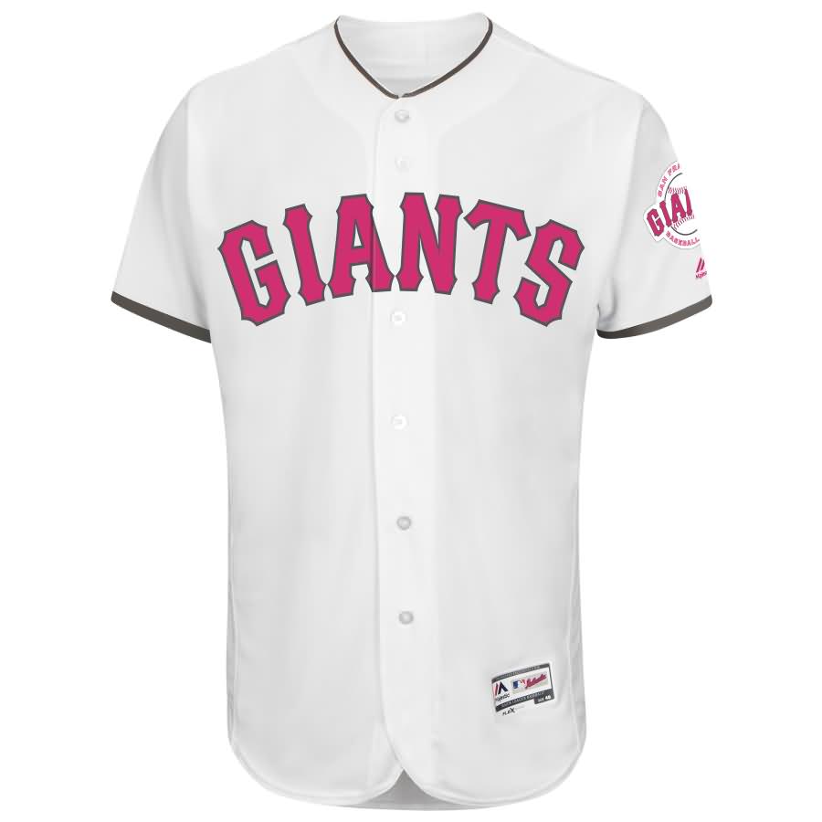 Buster Posey San Francisco Giants Majestic Mother's Day Flex Base Jersey - White