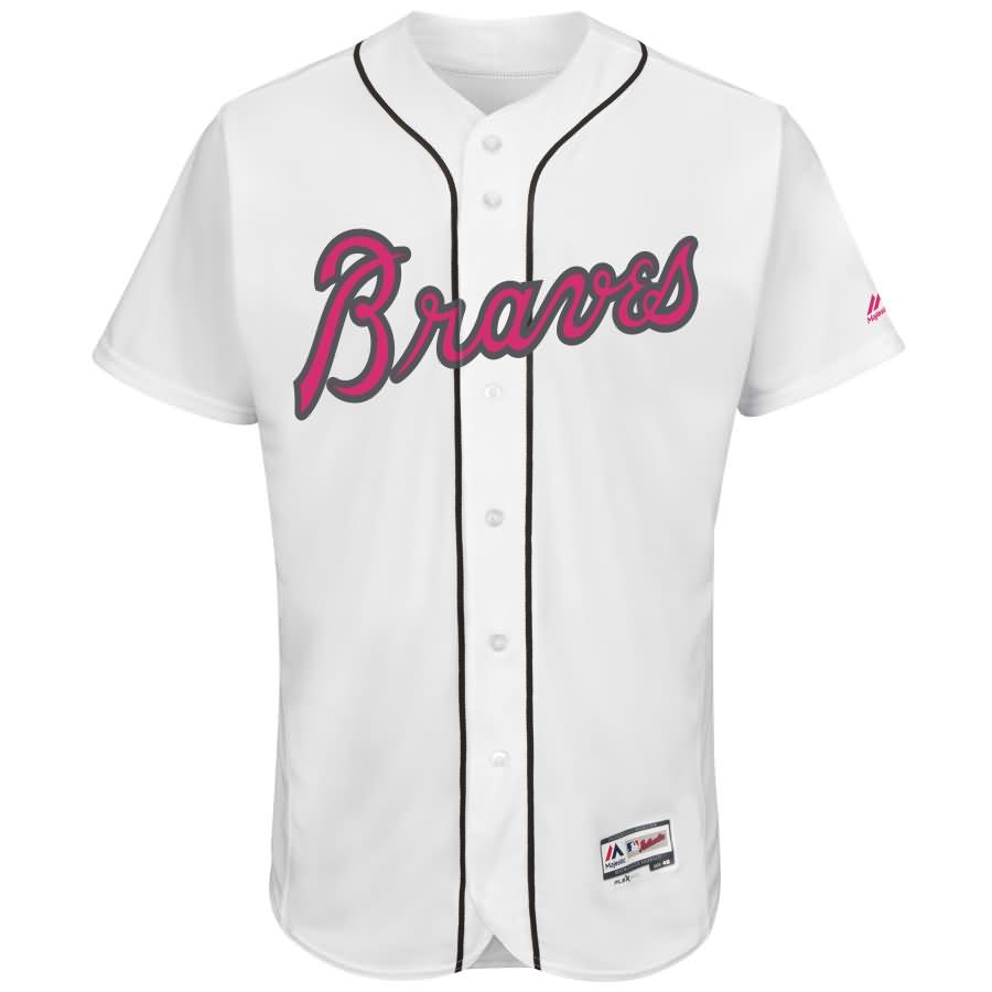 Atlanta Braves Majestic Mother's Day Flex Base Team Jersey - White