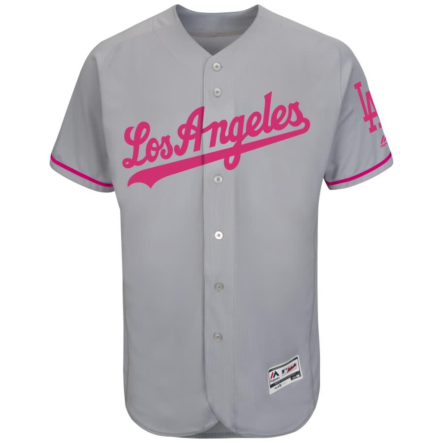 Los Angeles Dodgers Majestic Mother's Day Flex Base Team Jersey - Gray