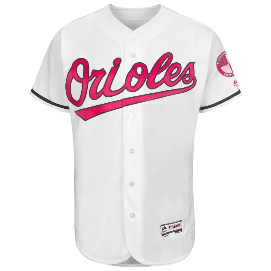 Baltimore Orioles Majestic Mother's Day Flex Base Team Jersey - White