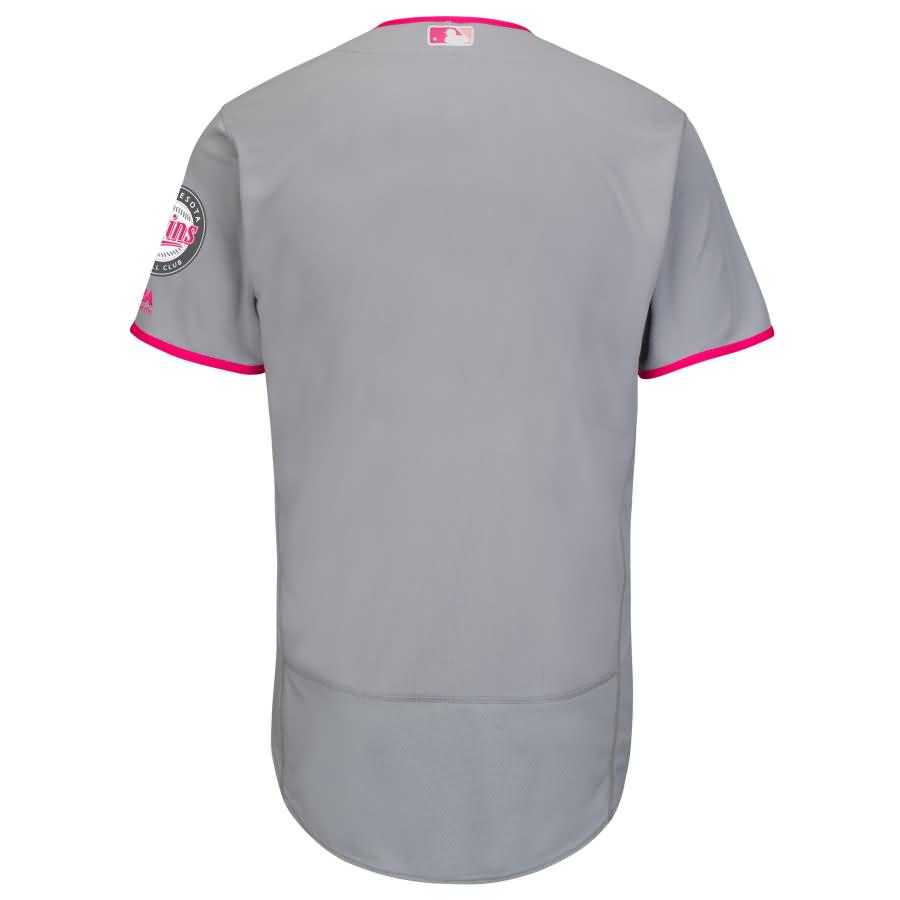 Minnesota Twins Majestic Mother's Day Flex Base Team Jersey - Gray