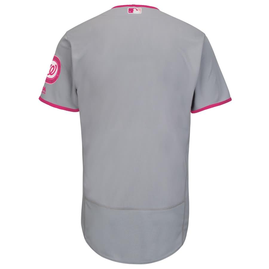 Washington Nationals Majestic Mother's Day Flex Base Team Jersey - Gray