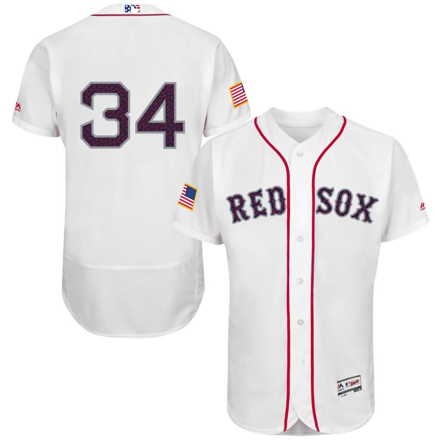 David Ortiz Boston Red Sox Majestic Fashion Stars & Stripes Flex Base Player Jersey - White