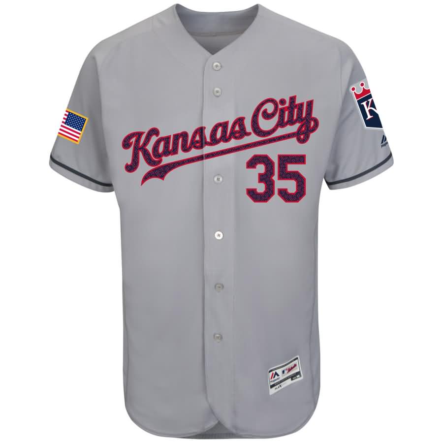 Eric Hosmer Kansas City Royals Majestic Fashion Stars & Stripes Flex Base Player Jersey - Gray