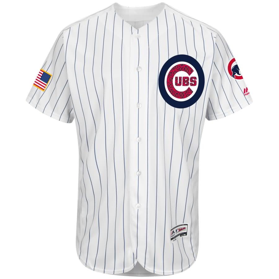 Chicago Cubs Majestic Fashion Stars & Stripes Flex Base Jersey - White