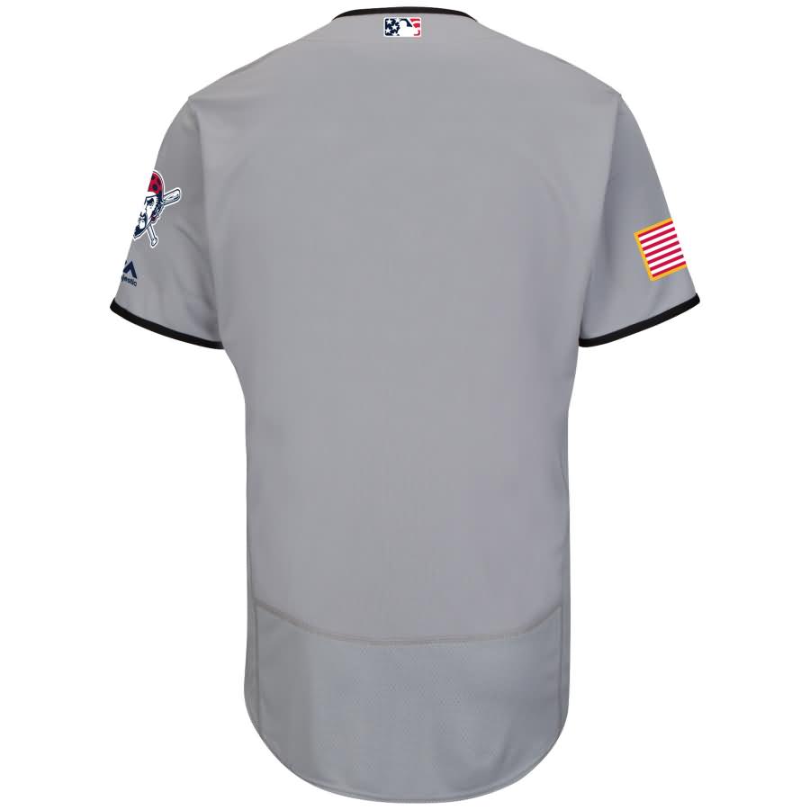 Pittsburgh Pirates Majestic Fashion Stars & Stripes Flex Base Jersey - Gray