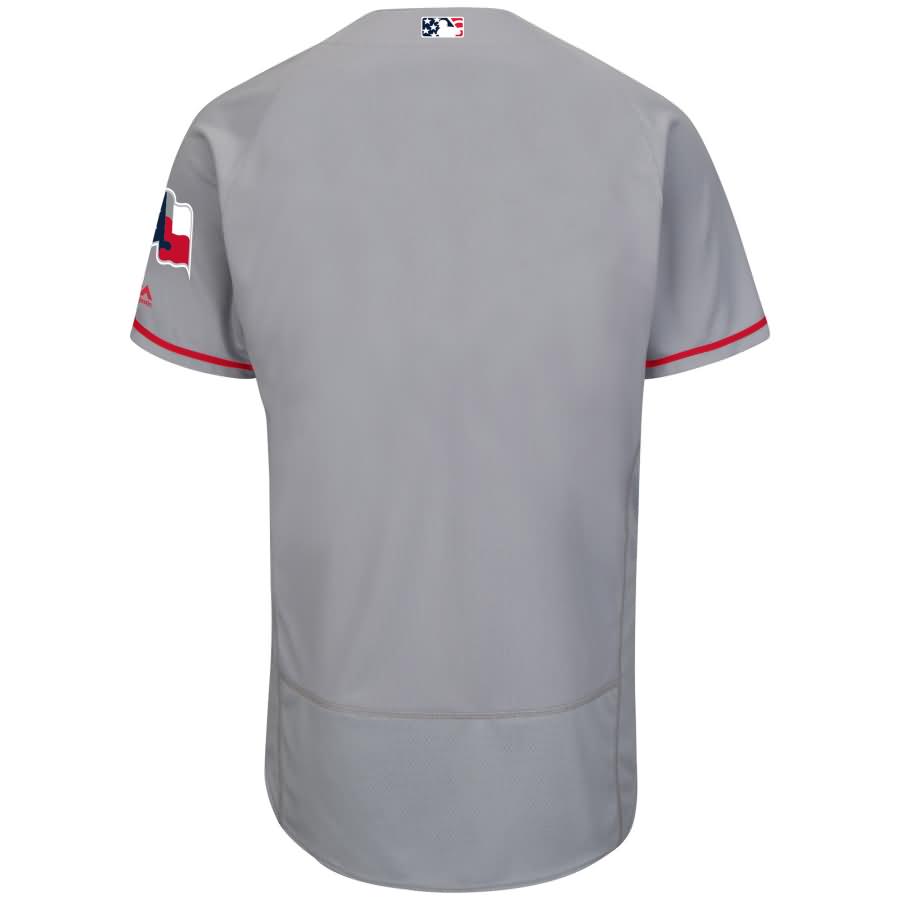 Texas Rangers Majestic Fashion Stars & Stripes Flex Base Jersey - Gray