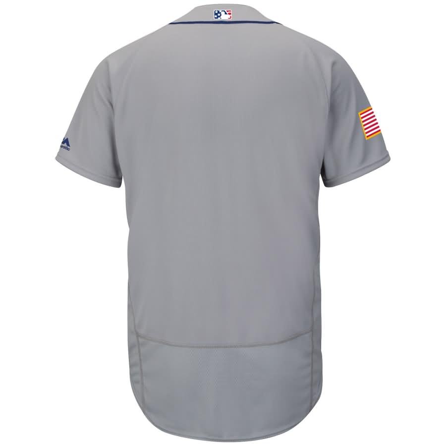 Detroit Tigers Majestic Fashion Stars & Stripes Flex Base Jersey - Gray