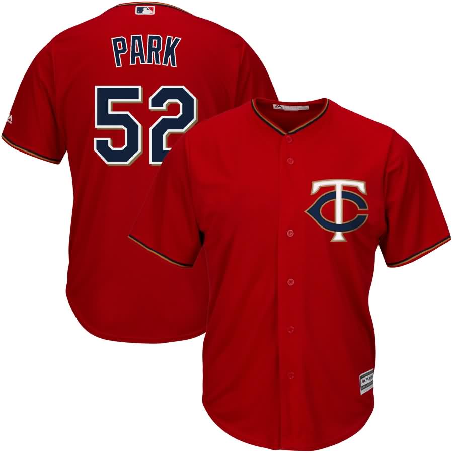 Byung-ho Park Minnesota Twins Majestic Alternate Home Official Cool Base Player Jersey - Scarlet