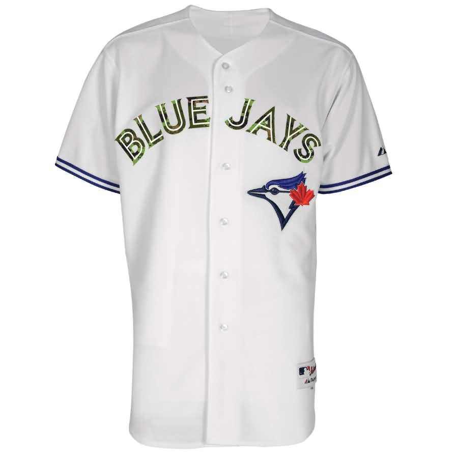 Toronto Blue Jays Majestic Authentic Team Jersey - White/Camo