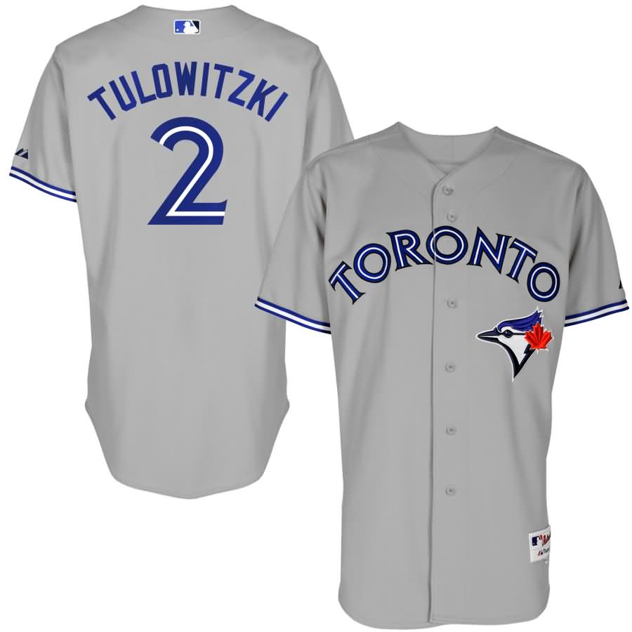 Troy Tulowitzki Toronto Blue Jays Majestic Road 6200 Authentic Player Jersey - Gray